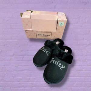 Juicy Couture Black Slippers